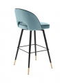 Cliff Bar Stool Savona Blue Velvet Set of 2