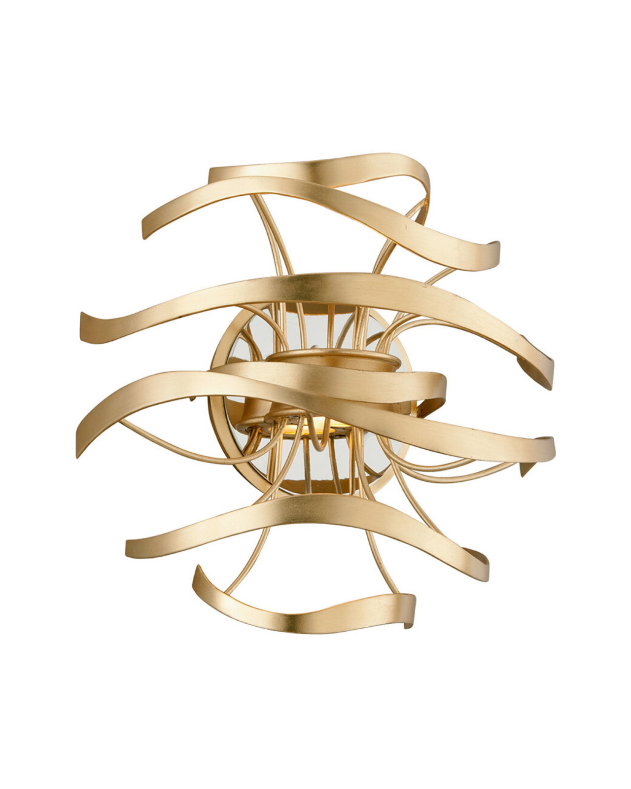 Calligraphy vägglampa guld