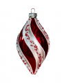 Selena Drop Weihnachtskugel Rot/Silber