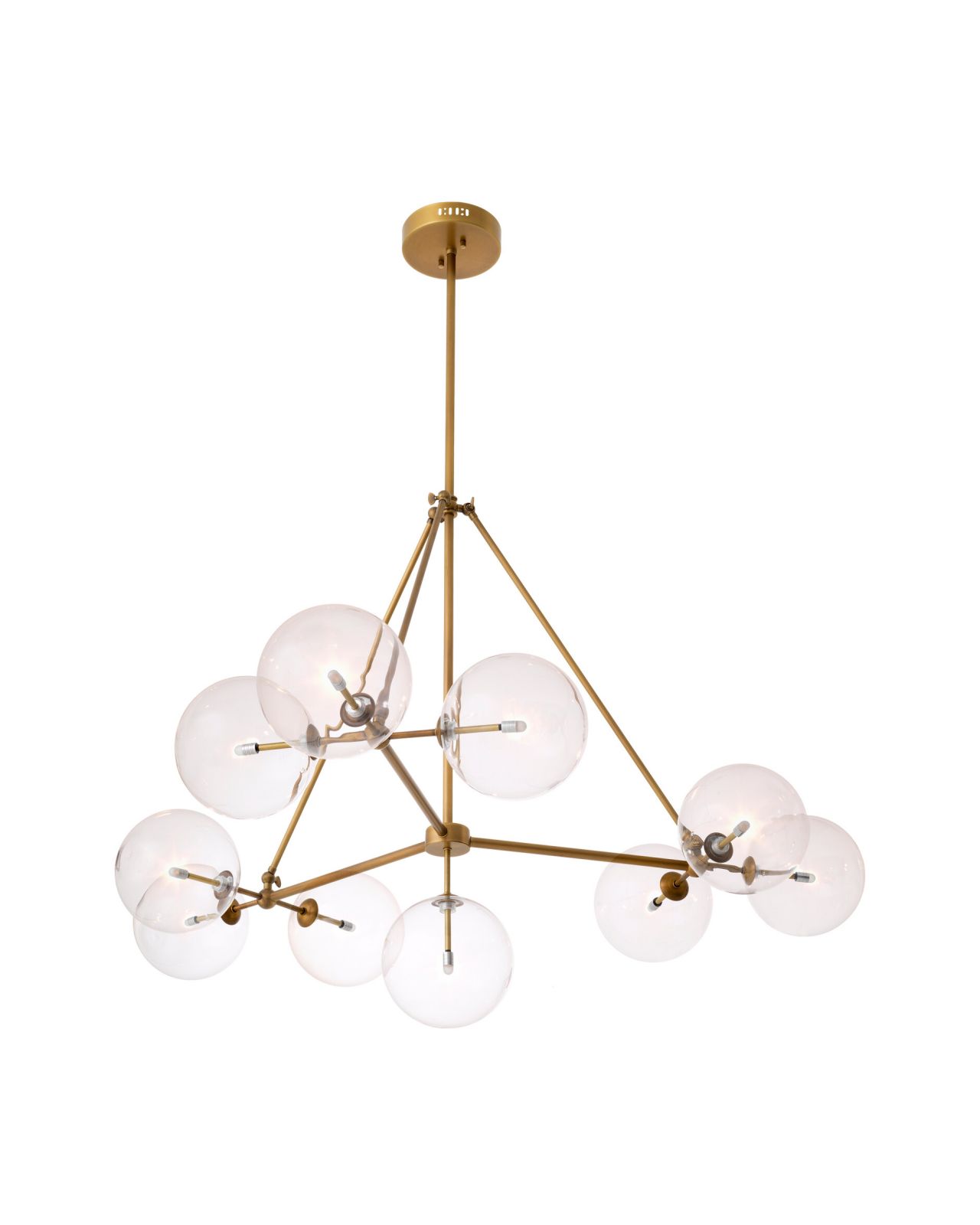 Bermude Chandelier Antique Brass