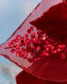 Antonia Flower Christmas Decoration Red