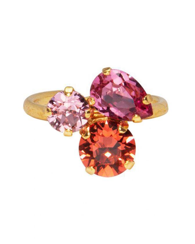 Colette ring coral combo