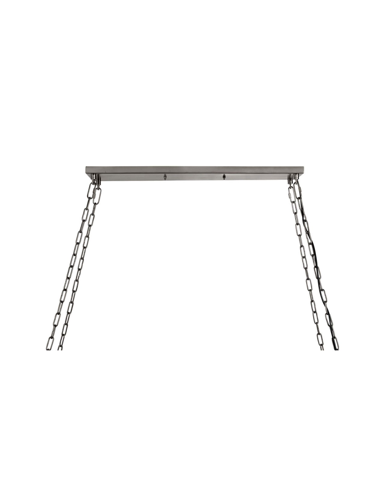 Crown Rectangular loftlampe antique iron