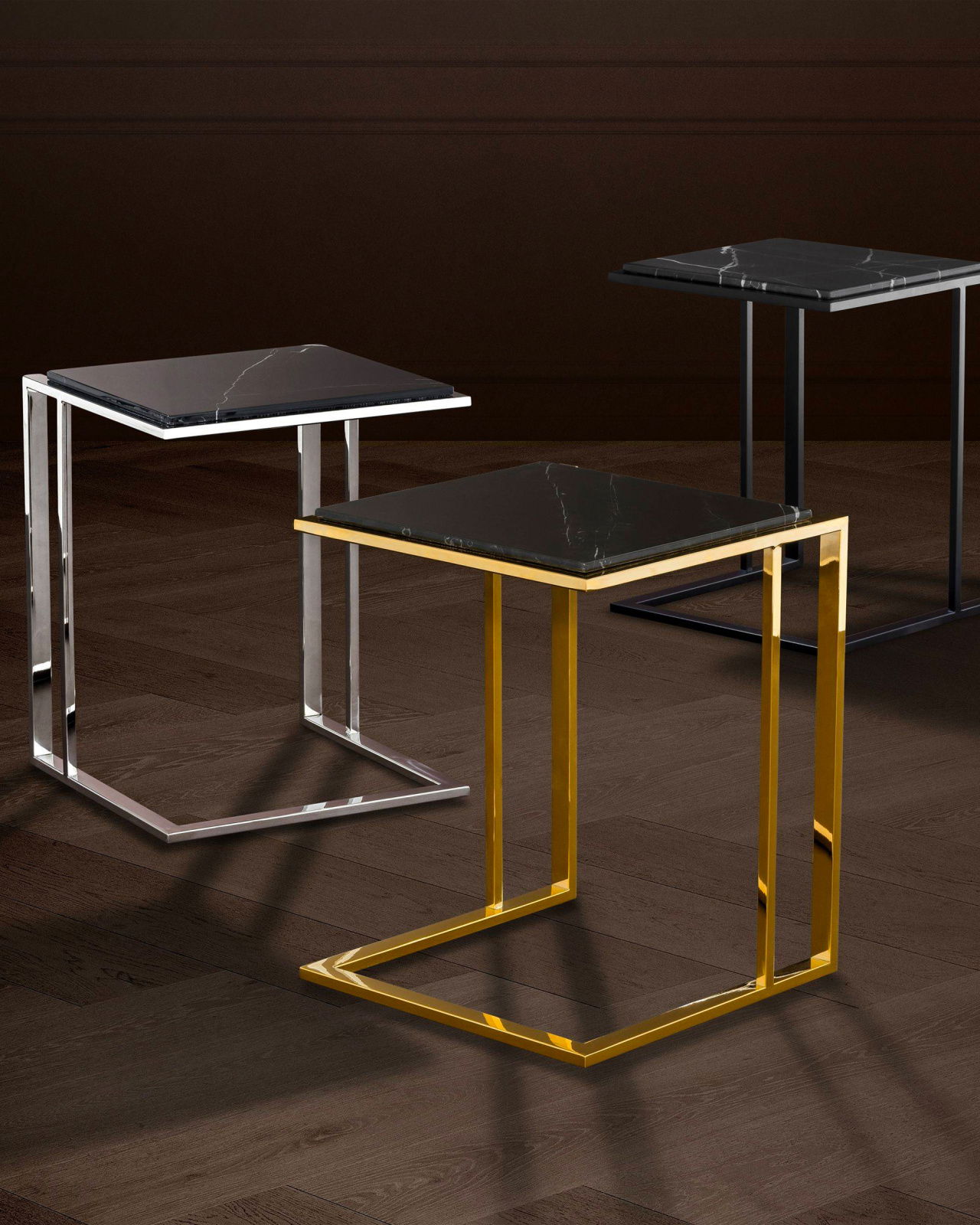 Cocktail sidobord marmor