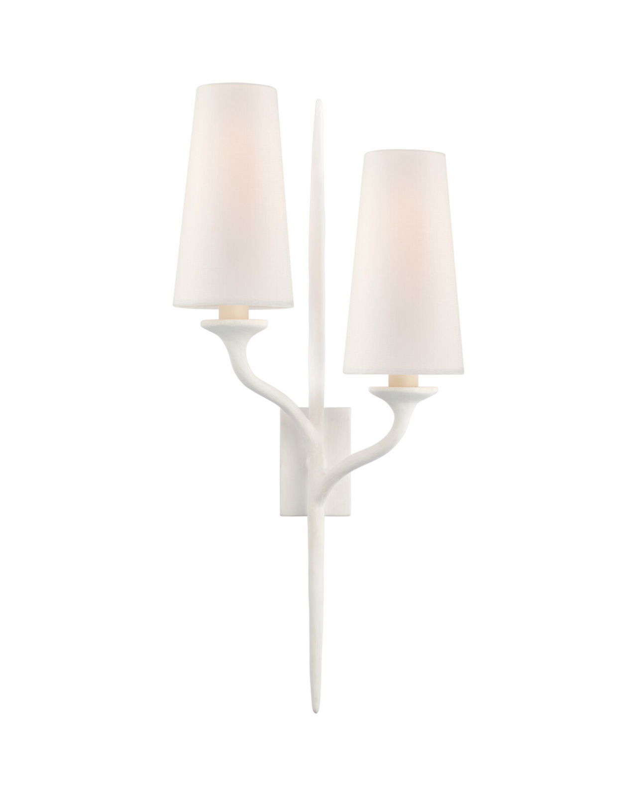 Iberia Left Double Sconce White
