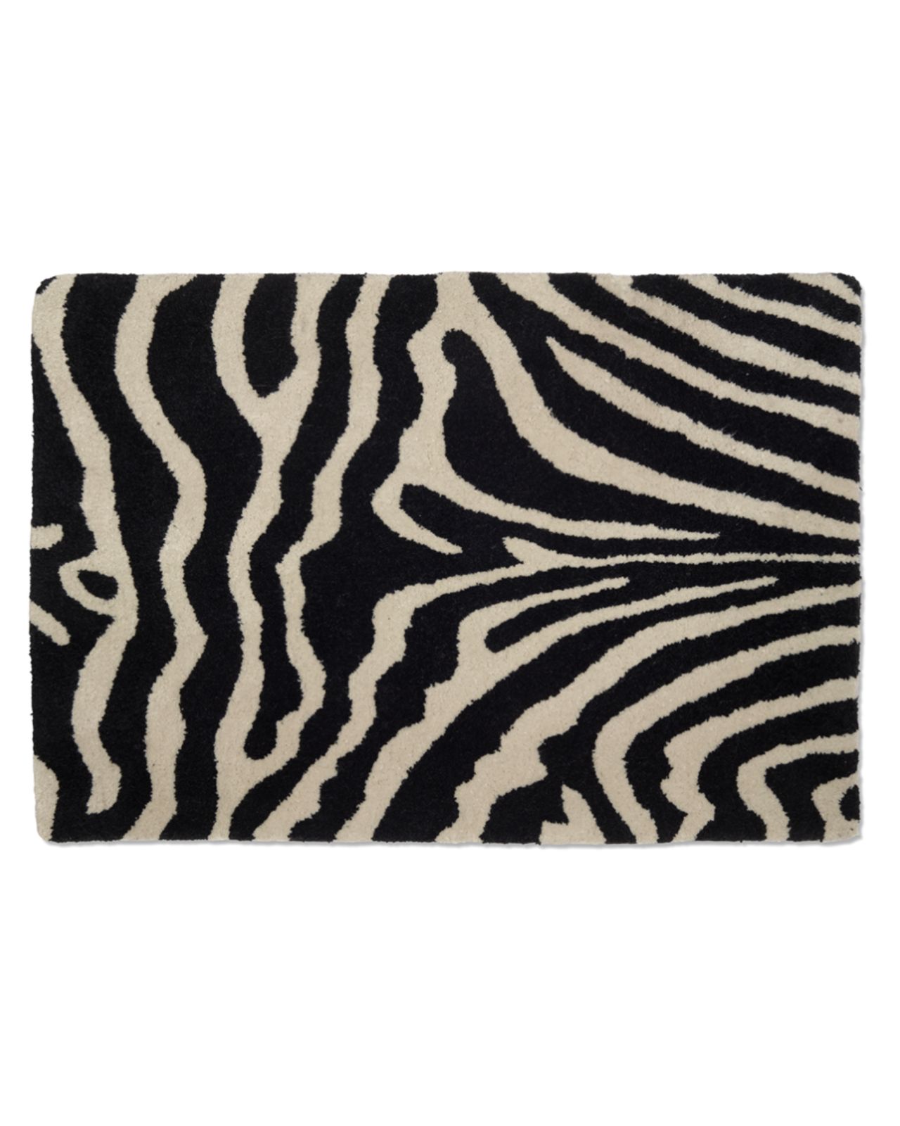 Zebra dörrmatta svart/vit OUTLET