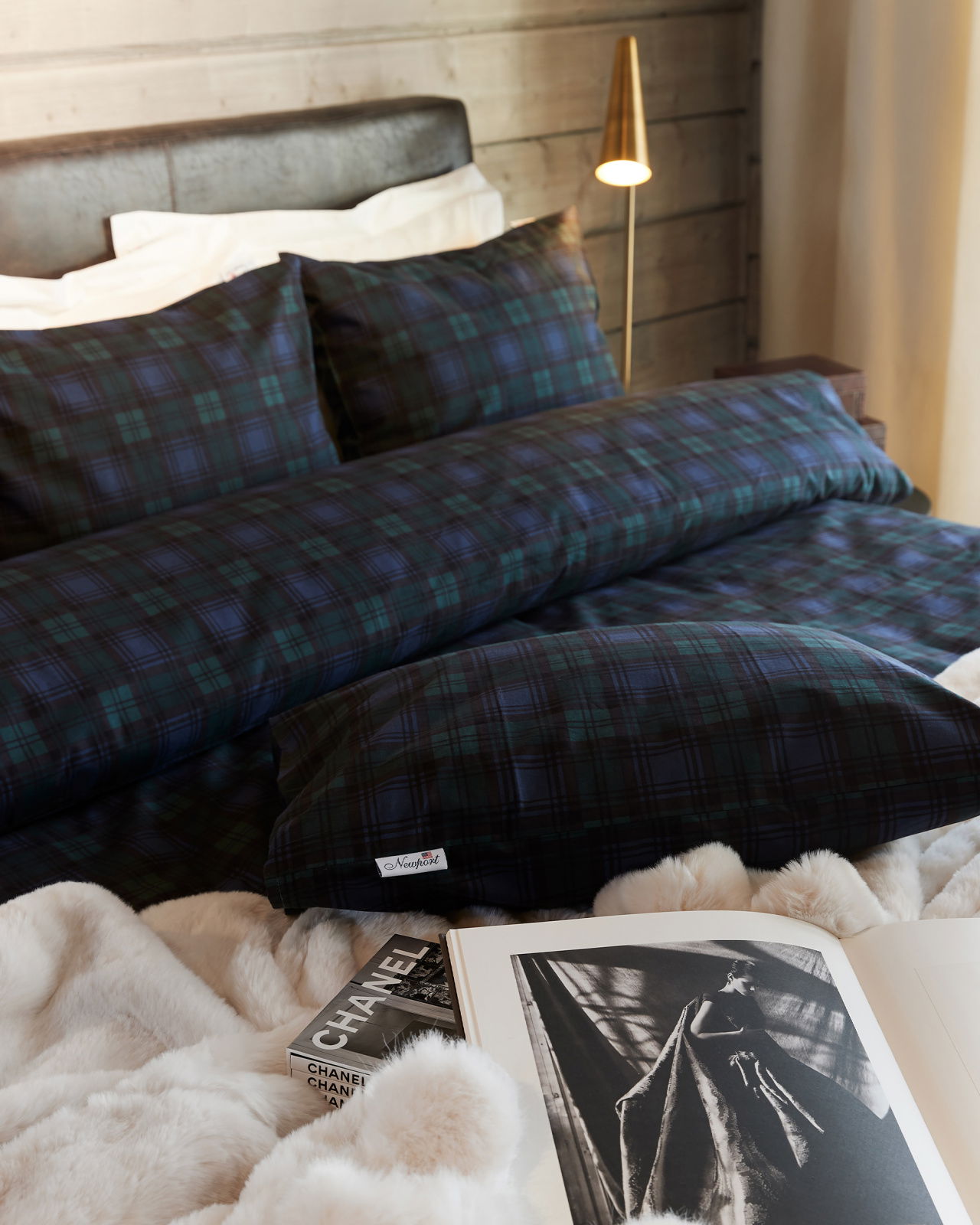 Gstaad påslakanset rutig