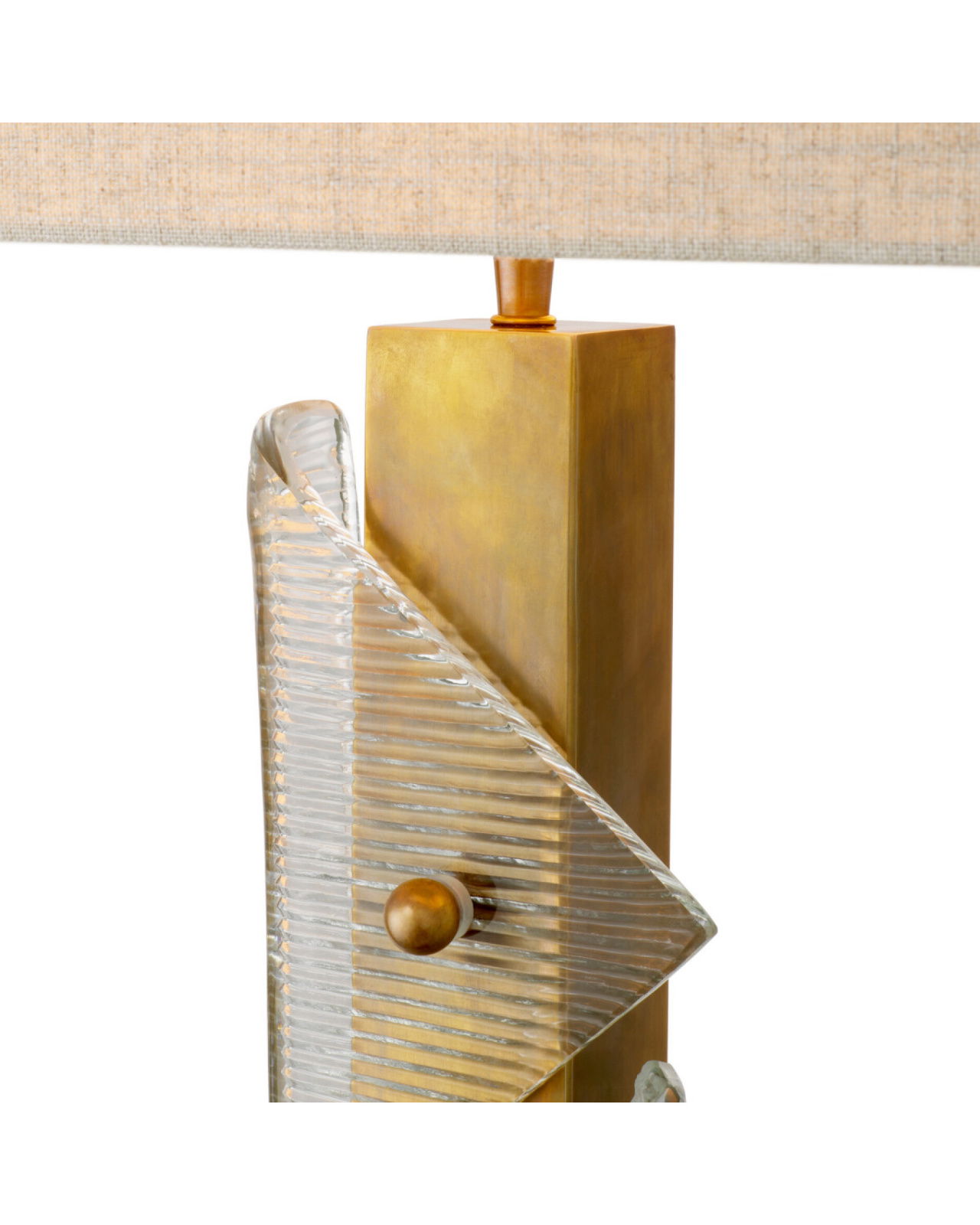 Mirabella tafellamp antiek messing