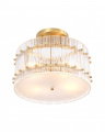 Ruby taklampe antikk messing