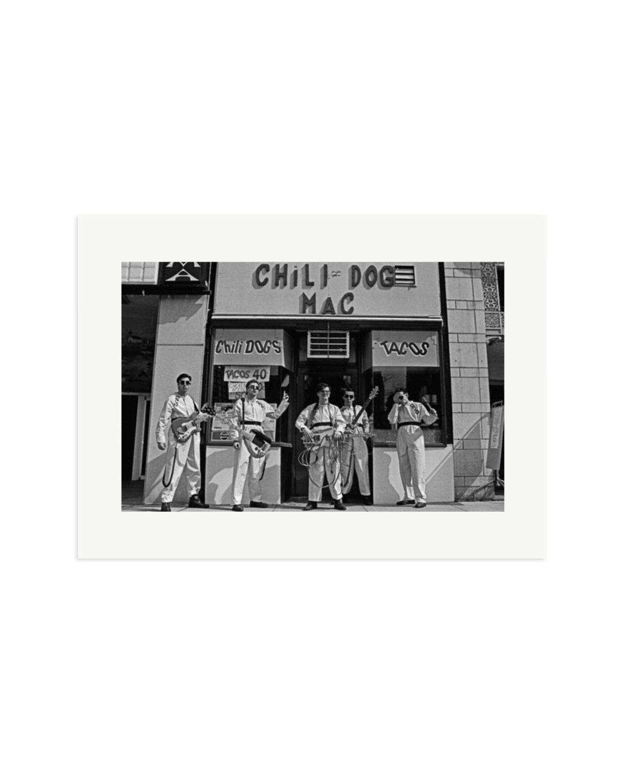 Devo at The Chili Dog Mac in Akron 1978 Print Only / XL