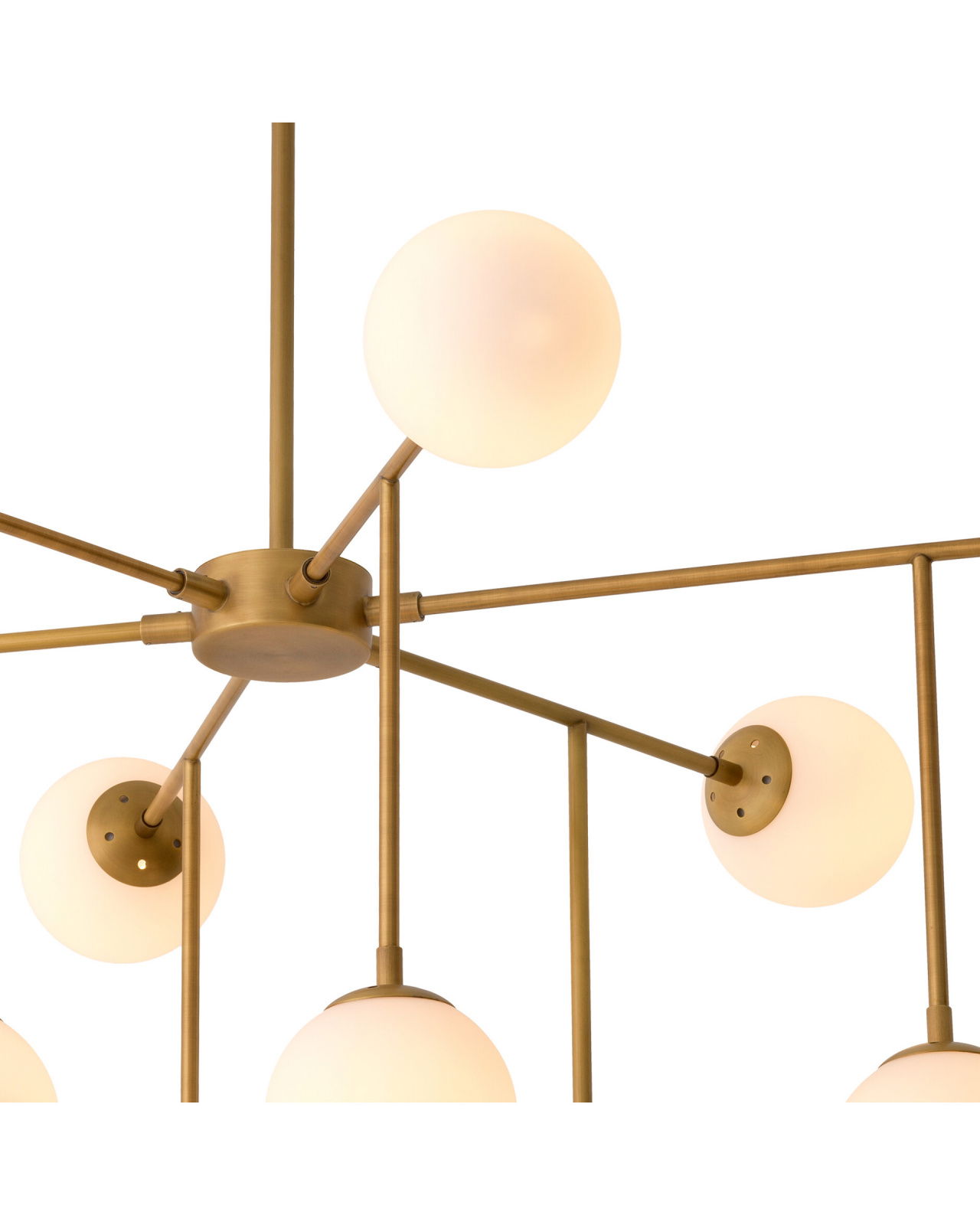 Aram taklampa antik mässing