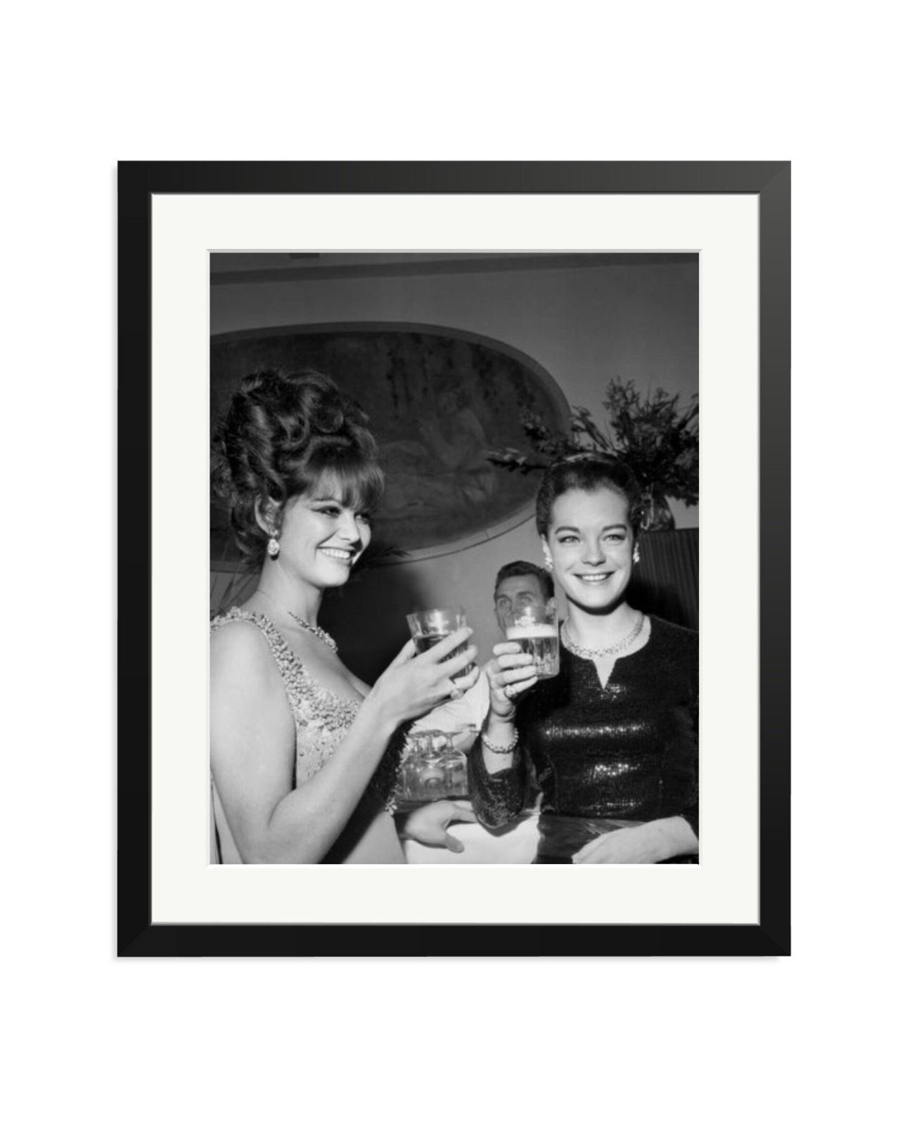 Claudia Cardinale and Romy Schneider Black / Large