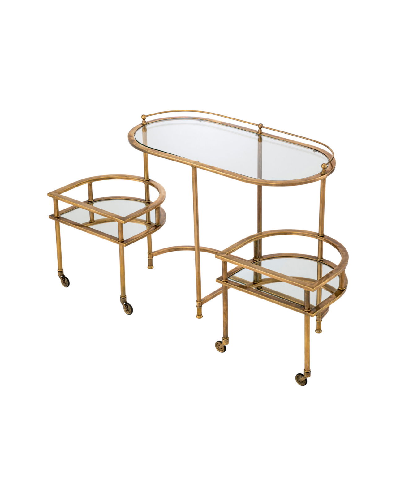 Lavalle drinkvagn antik mässing