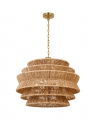 Antigua Drum Chandelier Natural Abaca M