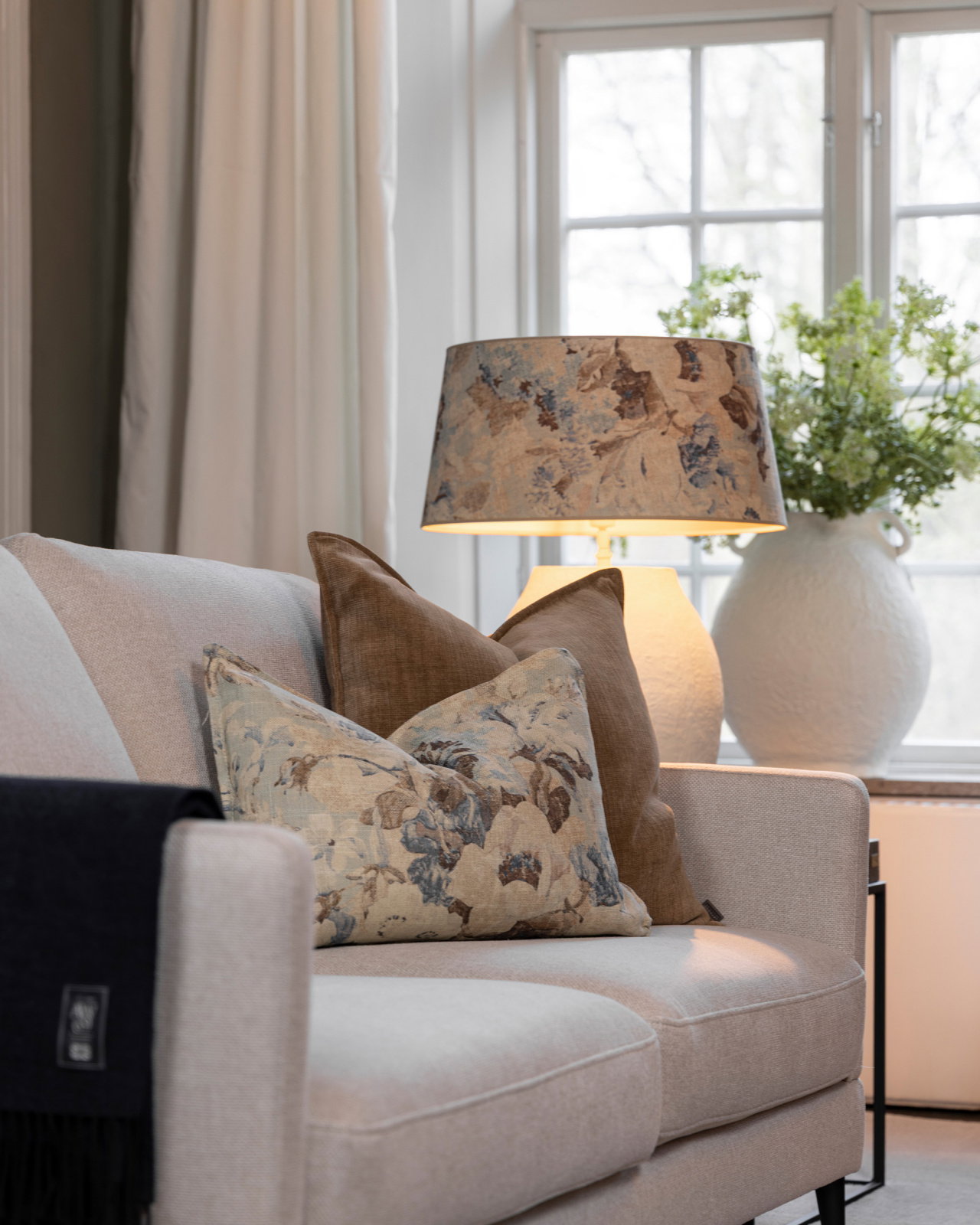 Classic lampskärm rosewood blue