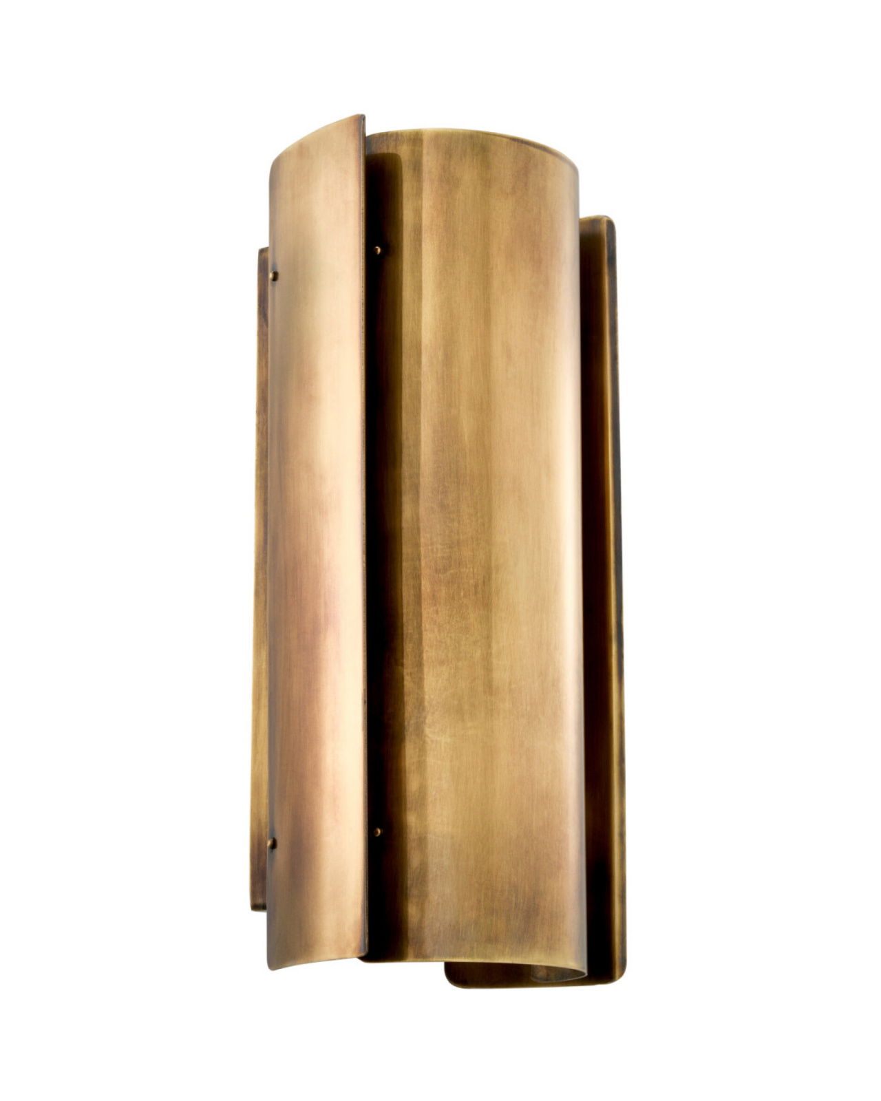 Verge wandlamp vintage messing