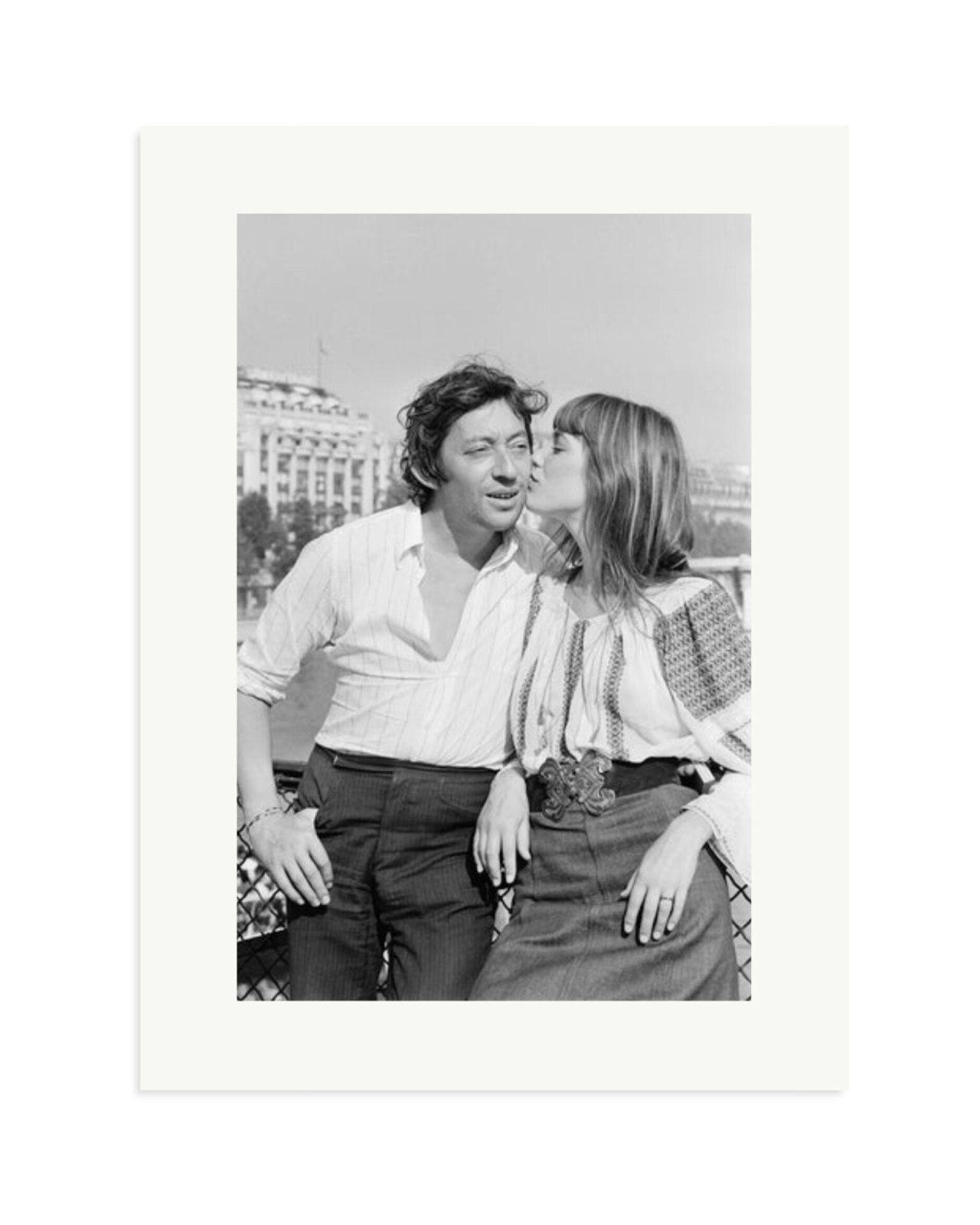 Gainsbourg and Birkin in Paris Print Only / XL