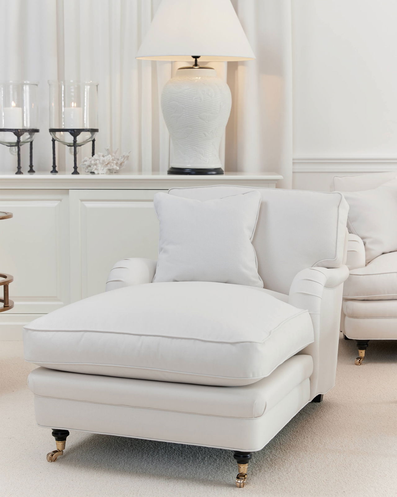 Howard Heritage schäslong off-white