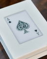 Box playing cards white