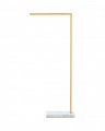 Klee 43" Floor Lamp Natural Brass/White