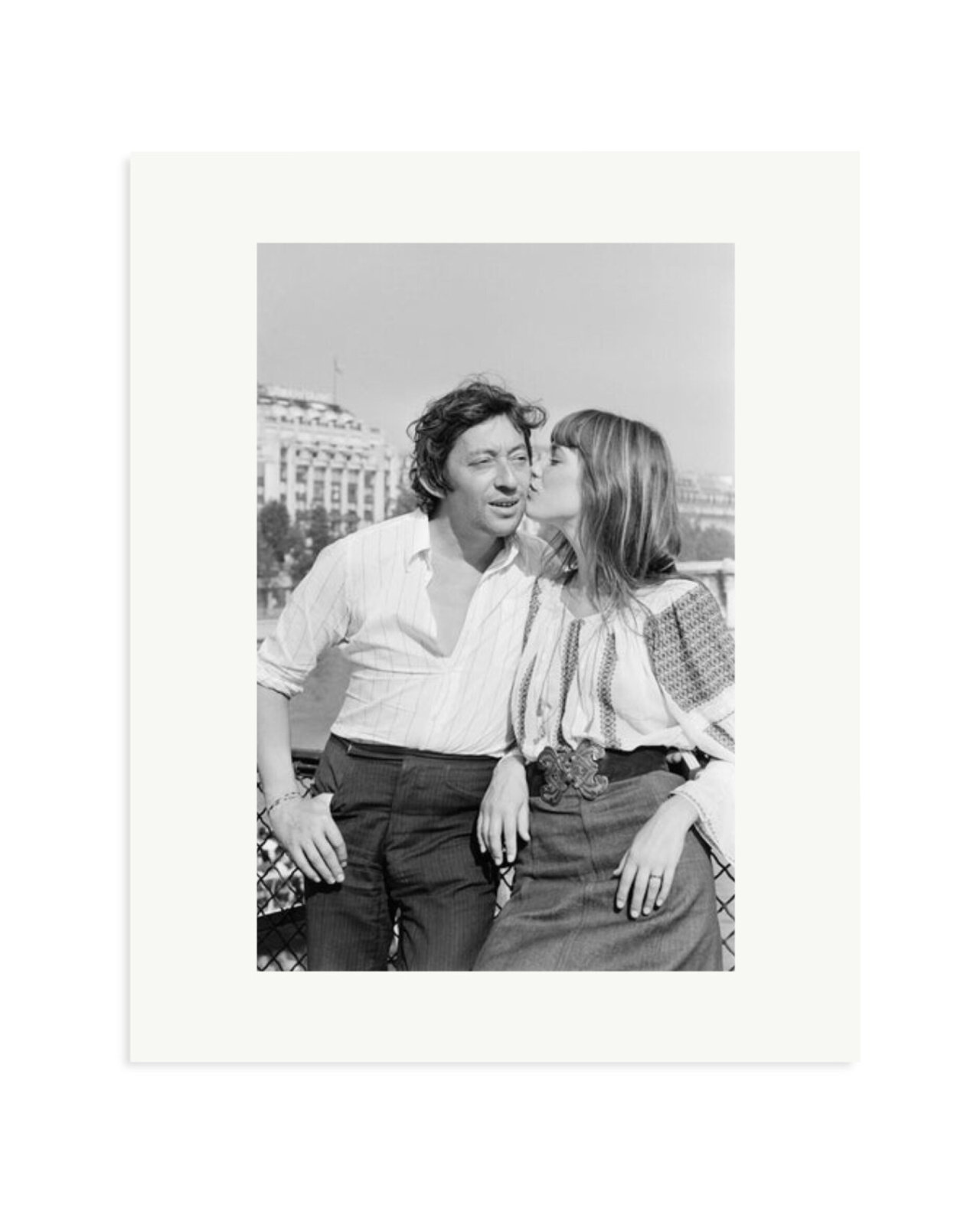 Gainsbourg and Birkin in Paris Print Only / Medium