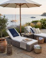 Orlando sun lounger with Anson side table