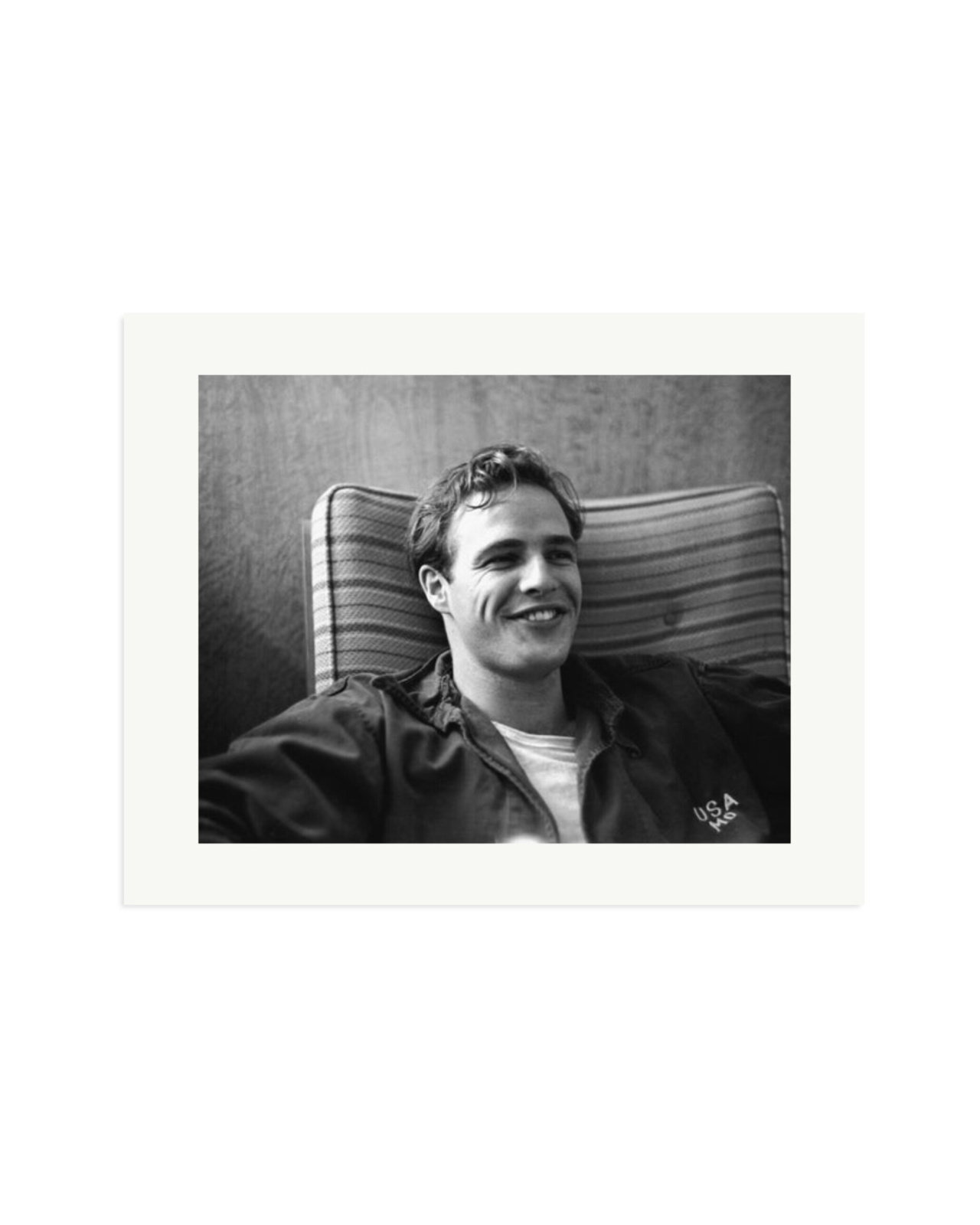 Marlon Brando on Set of 'The Men' Print Only / XL