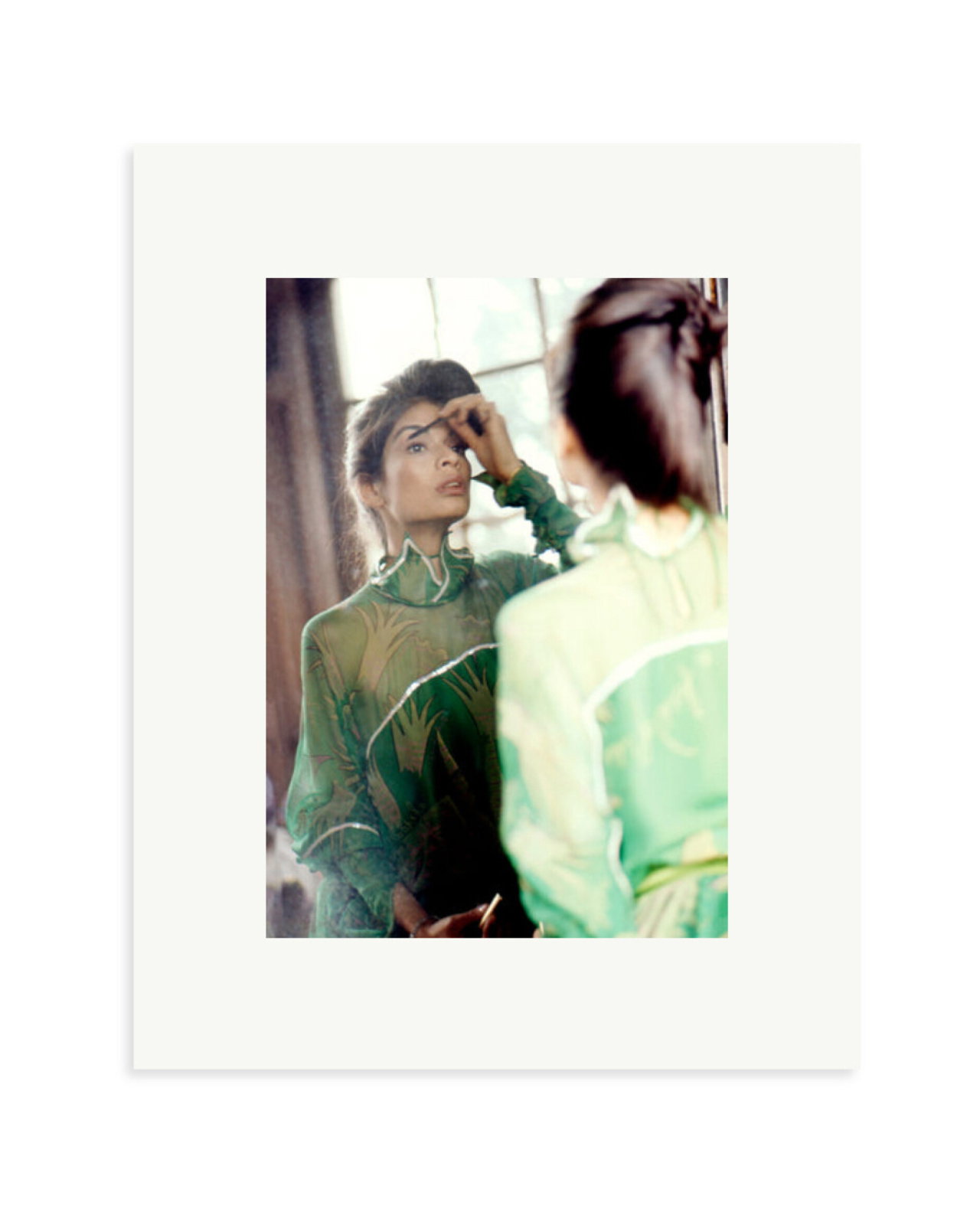Bianca Jagger in Green Print Only / Small