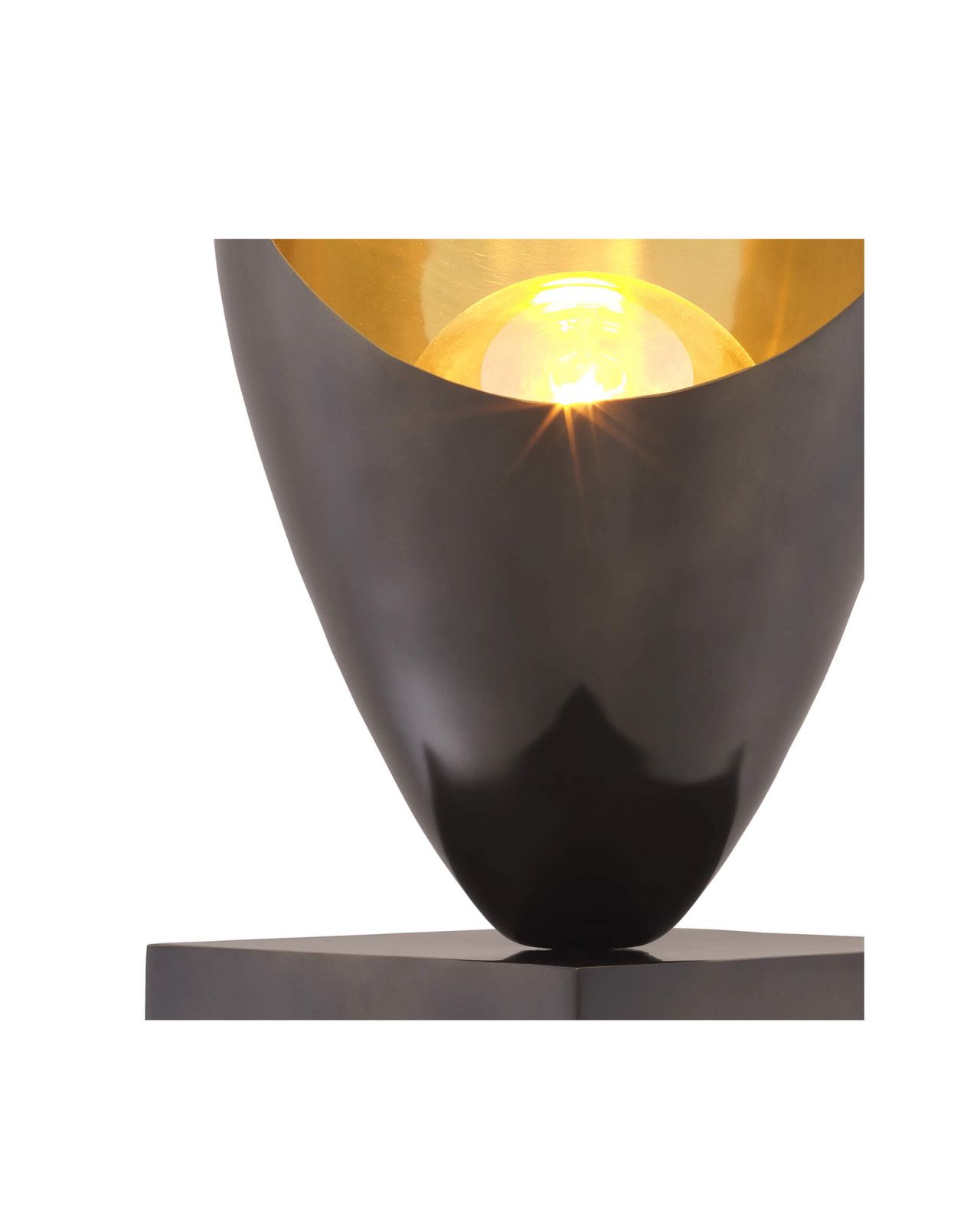 Grotto Table Lamp Gunmetal Finish