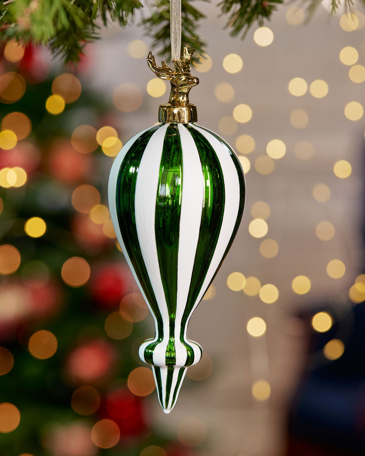 Matteo Weihnachtsschmuck grün/weiß