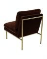 April lounge chair rust / brass