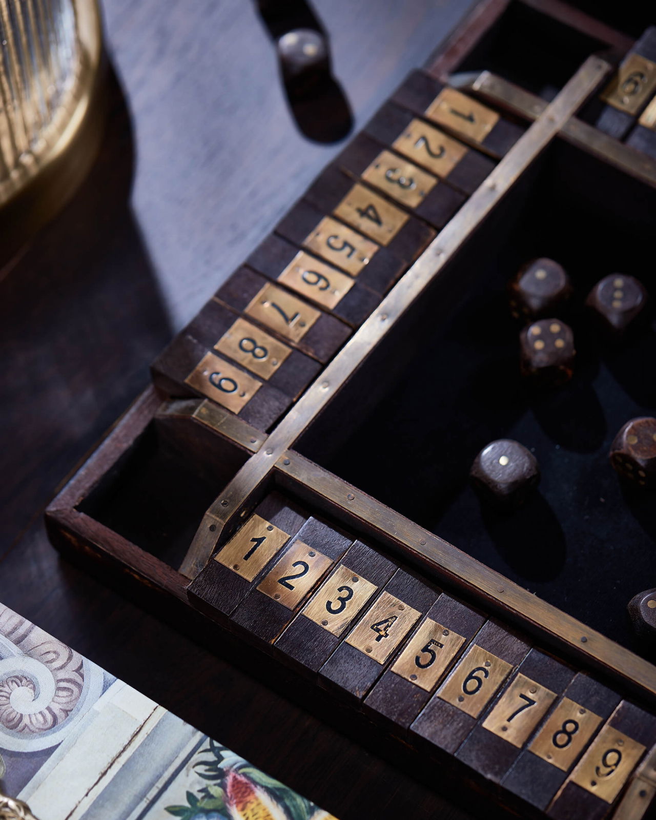 Shut The Box Game Brown
