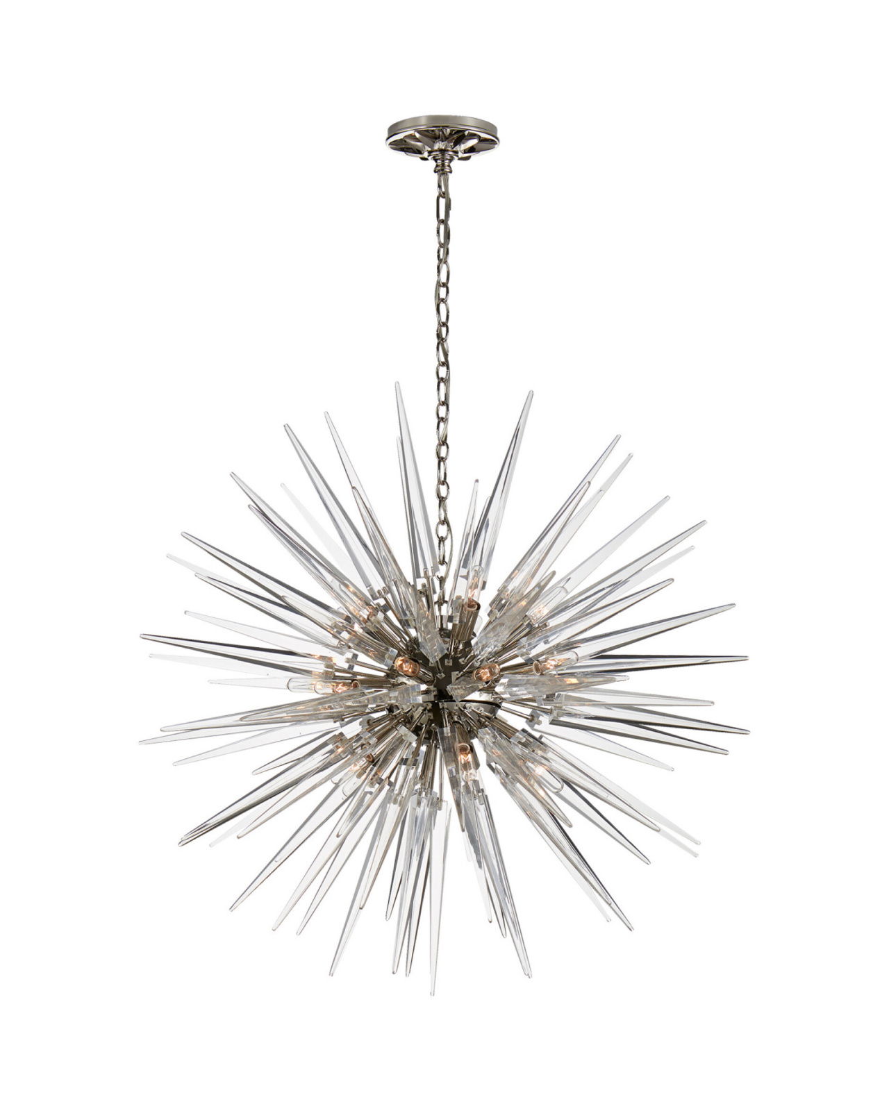 Quincy Medium Sputnik Chandelier Polished Nickel