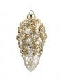 Ethan Pine Cone Ornament Champagne