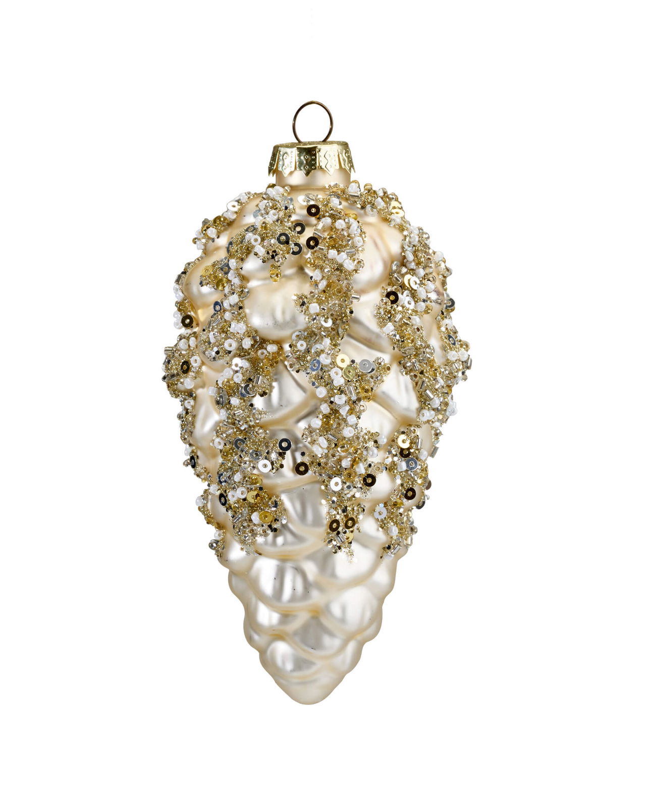 Ethan-kuusenkoriste, käpy samppanja