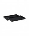 Montero black tray set of 2