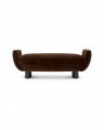 Stirling Bench Sonoma Brown Velvet