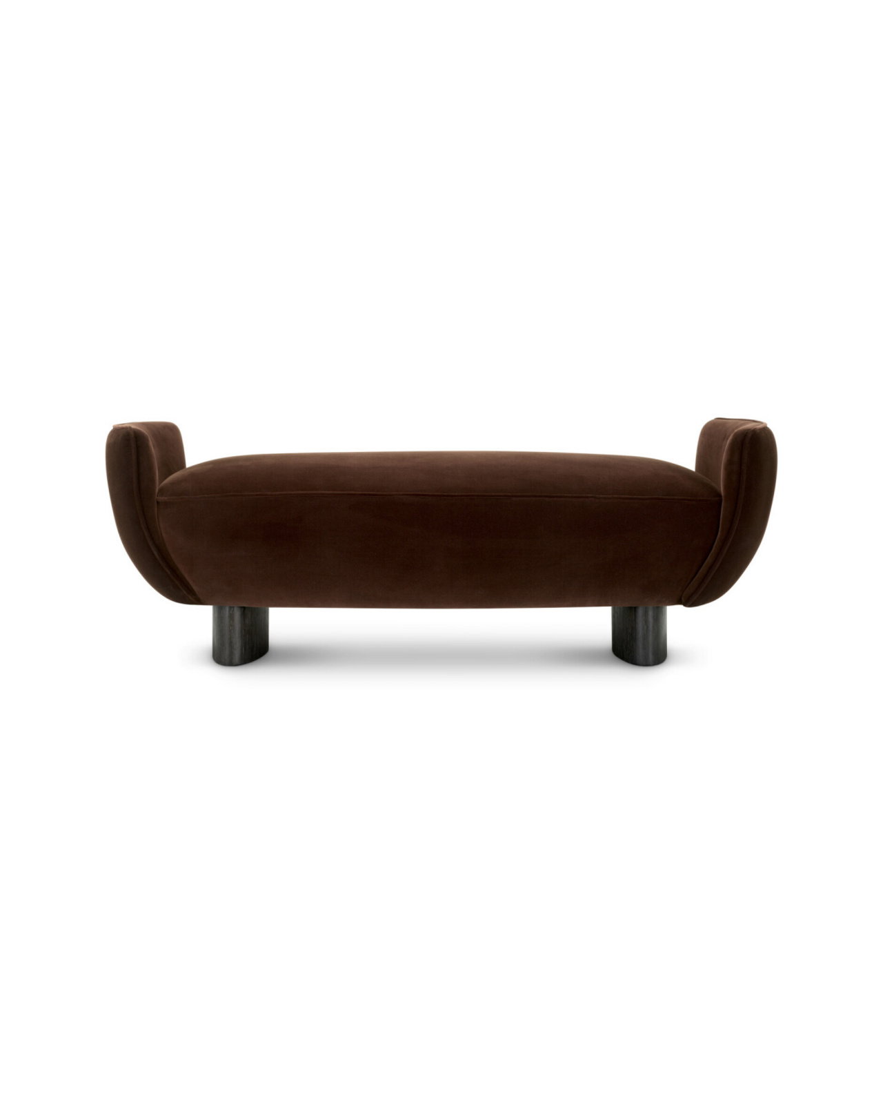 Stirling Bench Sonoma Brown Velvet
