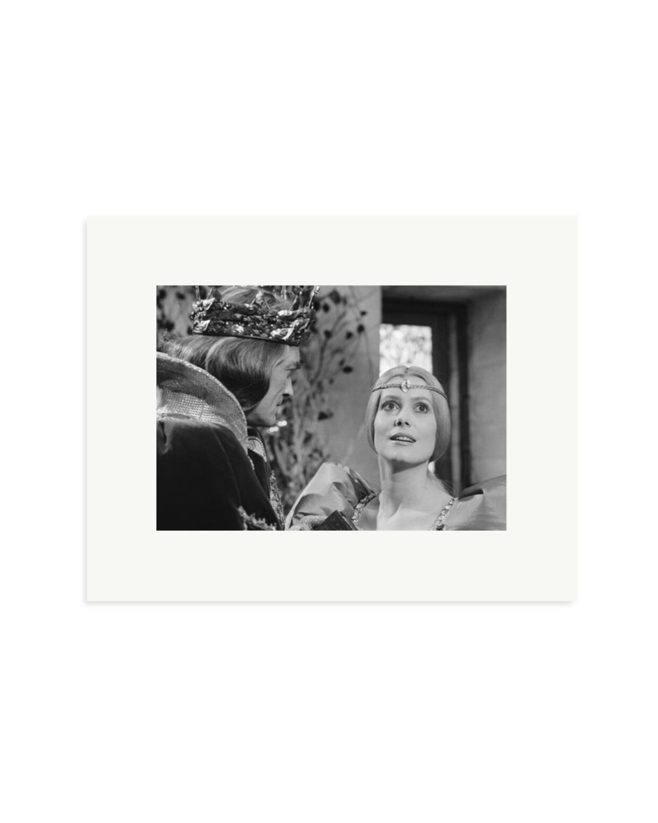 Marais and Deneuve on Set of Peau d'Ane Print Only / Small