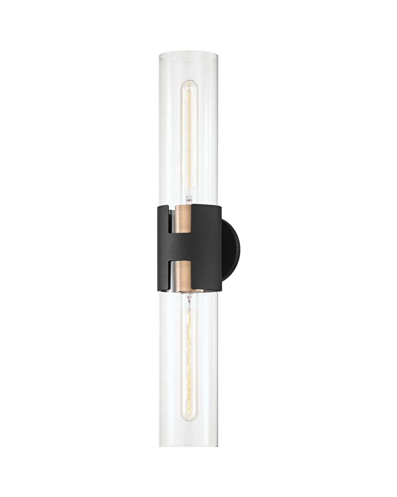 Amado vegglampe messing