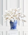 Magnolia Leaves dekorationskvist vit
