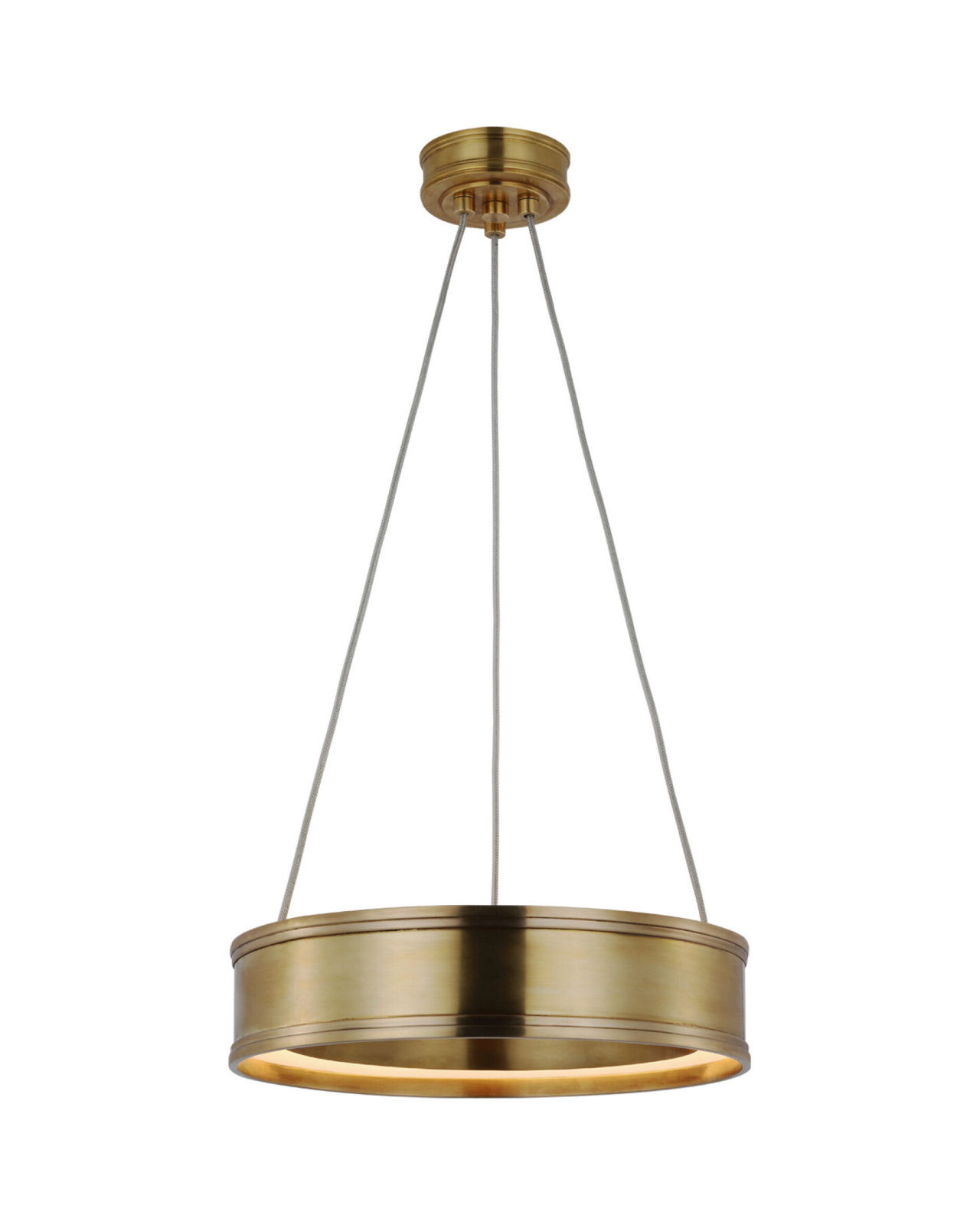 Connery 14" Ring Pendant Antique-Burnished Brass