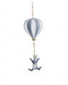 Figaro air balloon decoration gray-blue