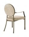 Dining chair scribe with arm greige