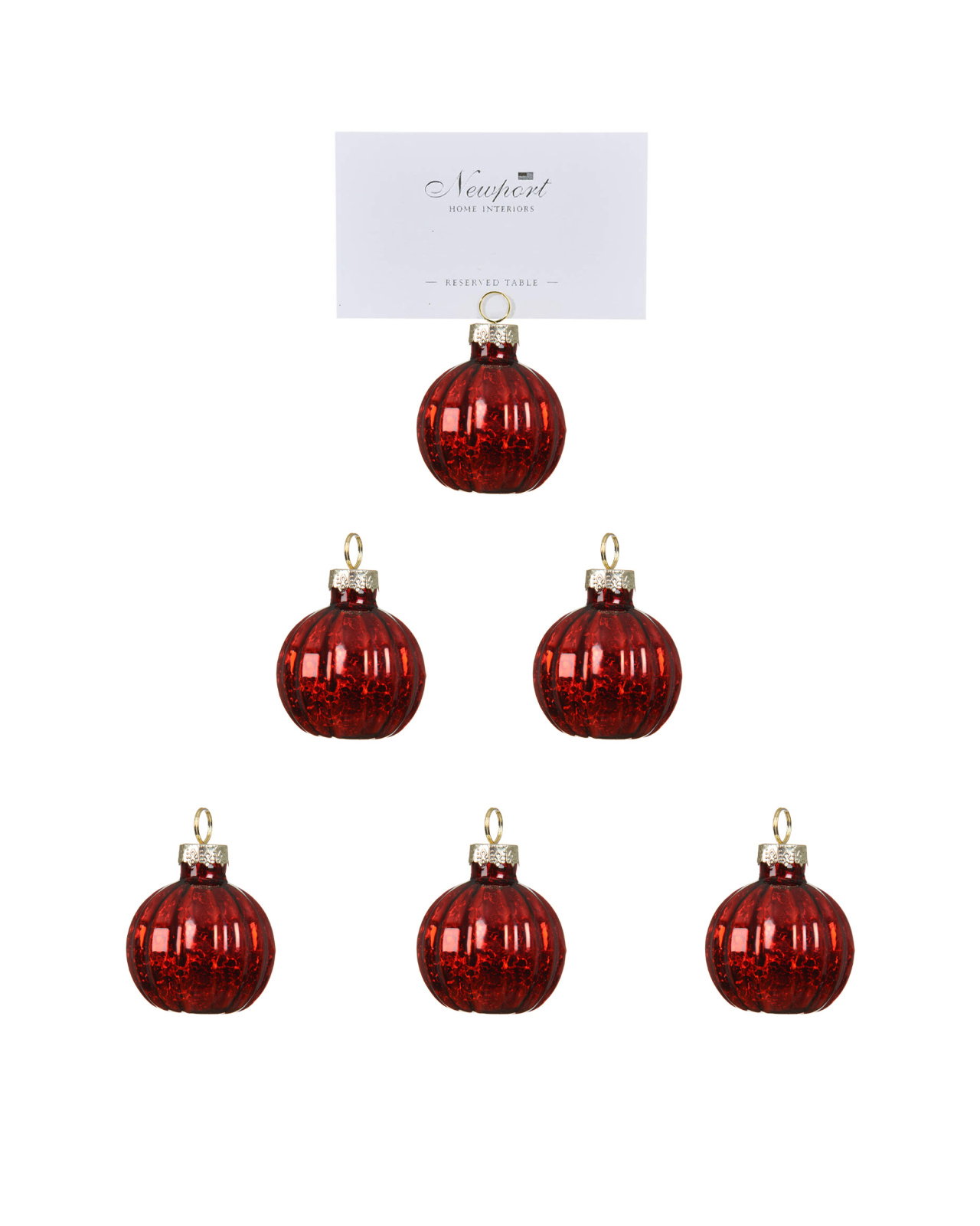Catalina place card holders red 6-pack