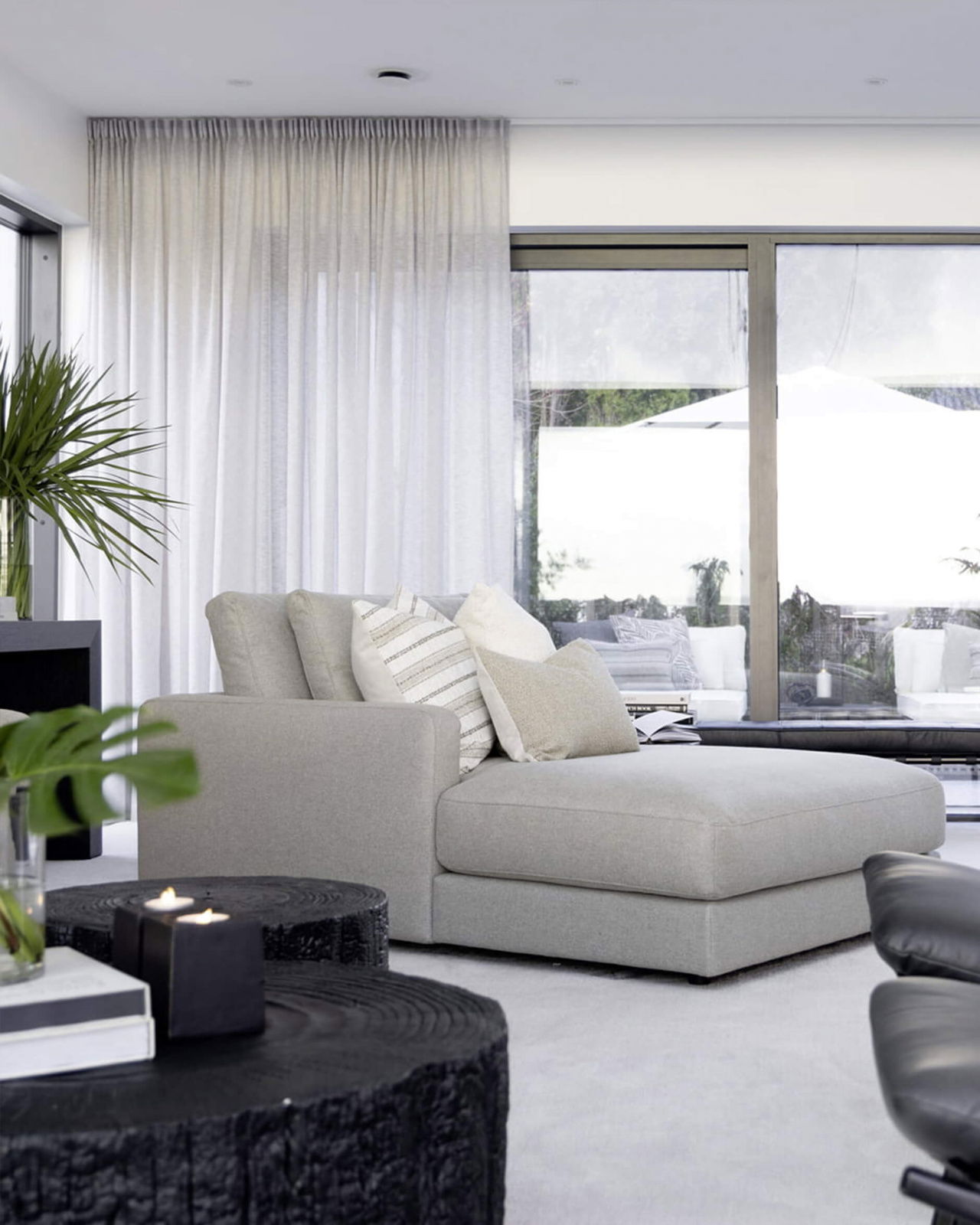 Nomad multi stripe tyynynpäälliset natural