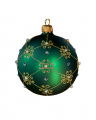 Lux Ruby Weihnachtskugel grün 8cm