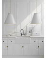 Goodman Hanging Lamp Antique Brass/Antique White L
