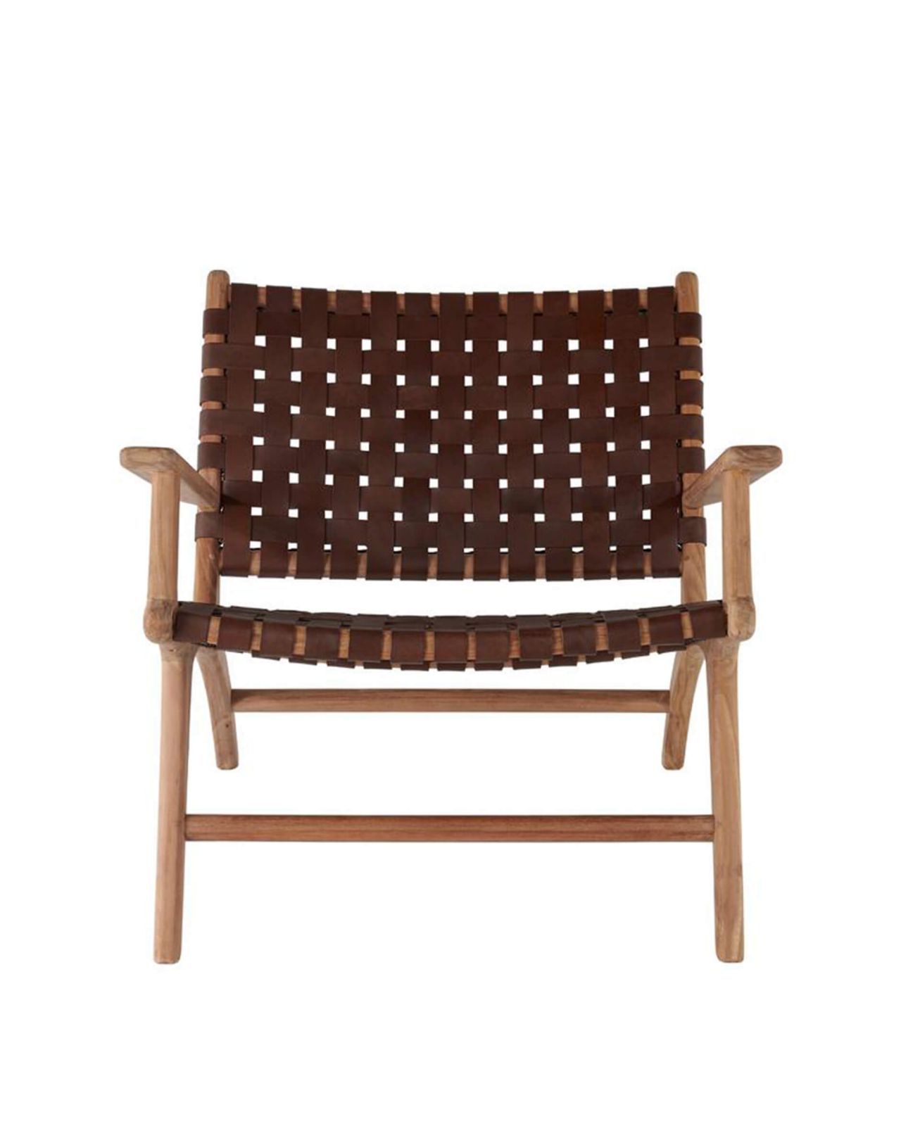 Porto fåtölj sienna brun armstöd