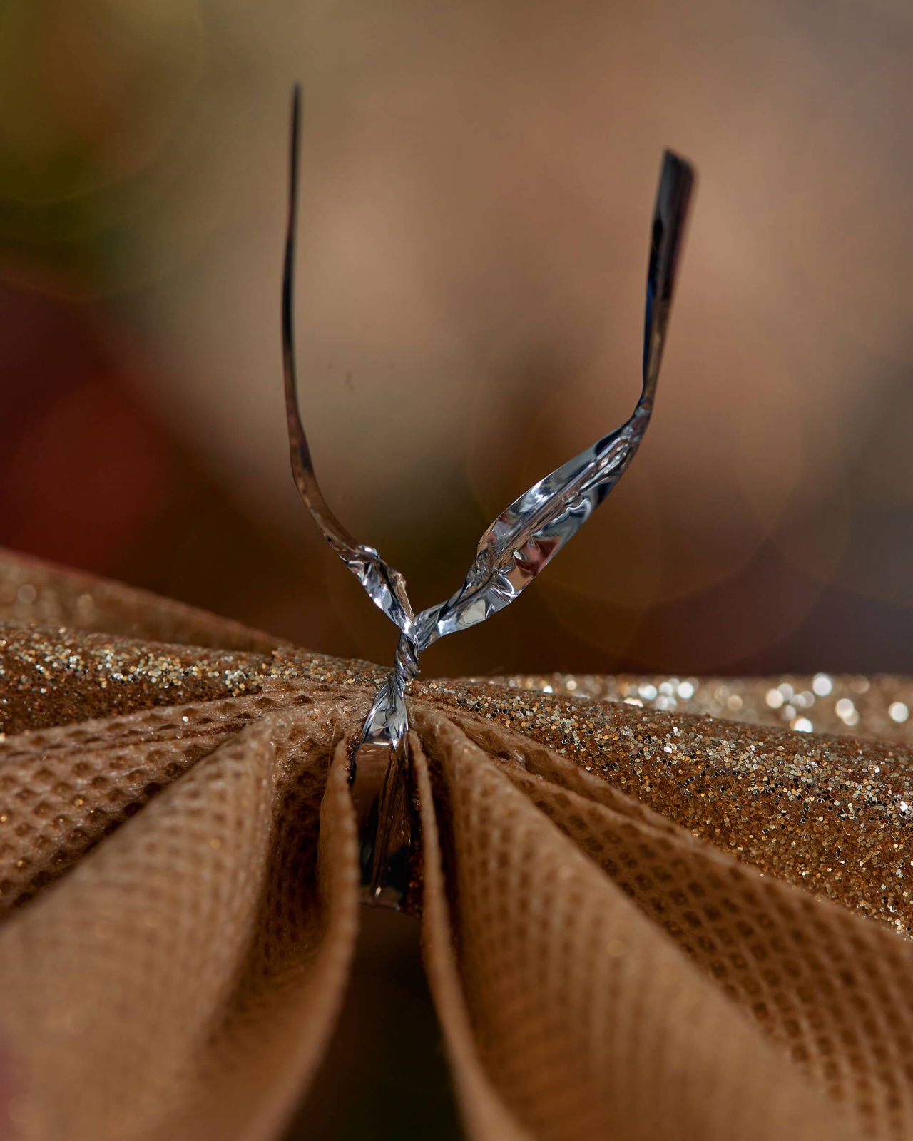 Vivienne rosett juldekoration champagne 6-pack